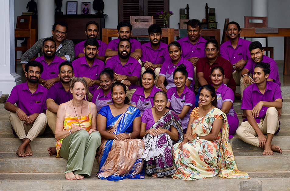 Sithnara Ayurveda Resort | Gruppenfoto des Team im Oktober